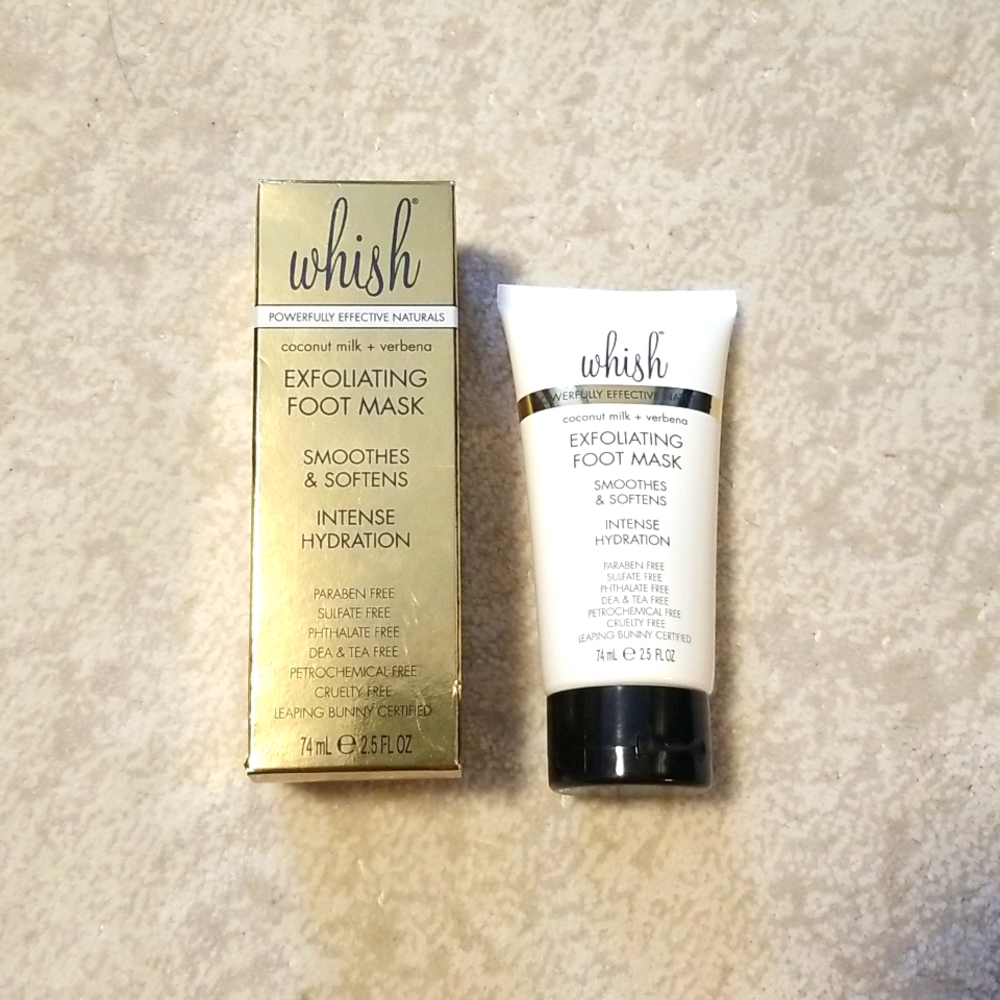 New Whish exfoliating foot mask